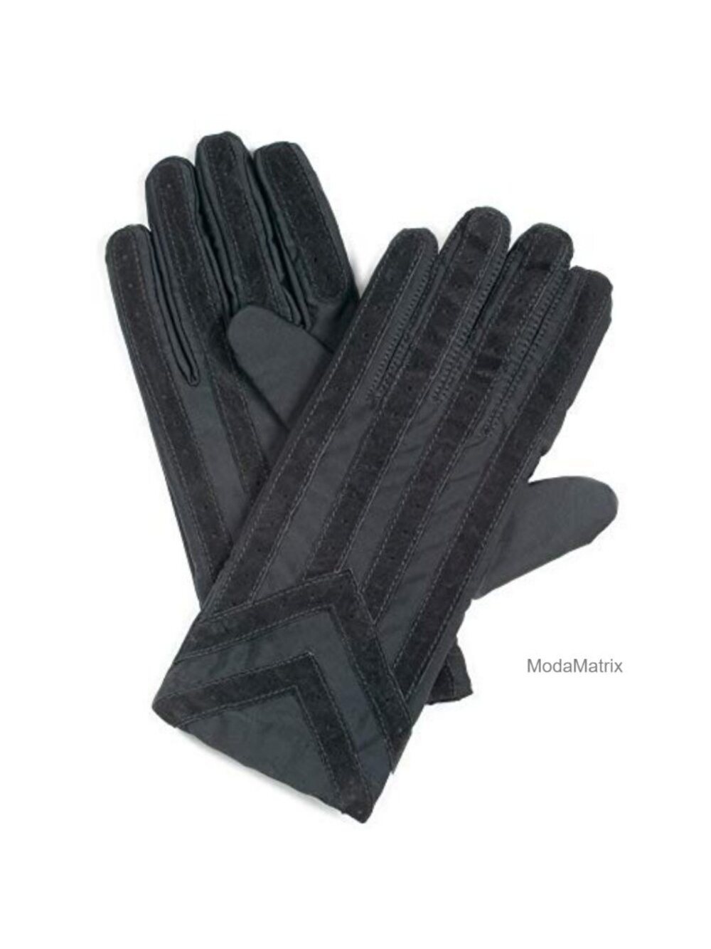 Men's Stretch Fleece Lined Winter Gloves Suede Water Repellent